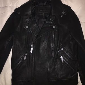 BCBG MAXAZRIA Black Snake Skin Moto Jacket 🖤